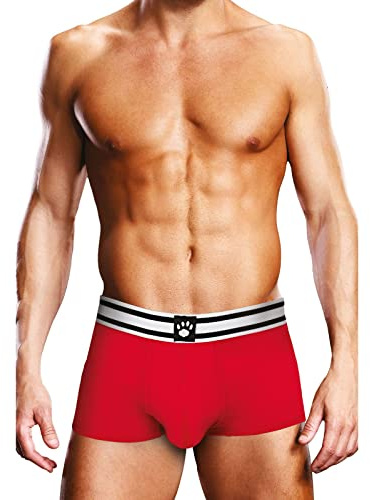 Prowler - Red Trunk, Featuring Black & White Waistband With the Paw Logo - Boxer Shorts, Size XL 34-36 Waist