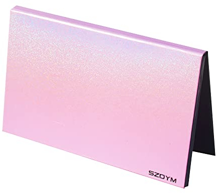 SZDYM Rosa Leere Magnetpalette mit Spiegel, niedliche leere Make-up-Palette für Highlighter, Lippenstift, Rouge, Puder, Lidschatten