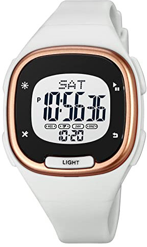 GBB Montre numérique pour femme, multifonction, étanche, tendance, colorée, sport pour femmes, filles, étudiantes, Gris 1959, Sangle