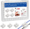Tnisesm 100Pcs Push Quick Wire Cable Connector,White Wiring Terminal,Spring Loaded Electrical Connectors for Home Lighting Appliances & Automotive Wiring