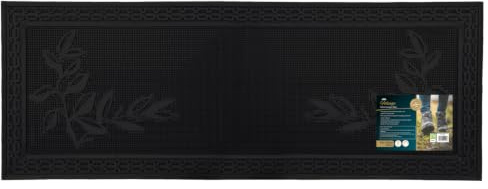 JVL Foliage Scraper Rubber Pin Patio Doormat, 45x120cm