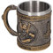 SUPYINI Tazza vichinga, tazza medievale, guerriero vichingo, tazza da caffè, nave vichinga, boccale da birra, boccale in acciaio inox, boccale da birra, boccale da birra, boccale da casa, bar,
