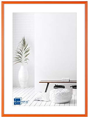 Bildershop-24 Cadres en plastique cadres photo modernes, (30 X 40 cm) orange