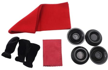 Toyvian Piano Cleaning Kit Upright Piano Cloth Brush Instrument Care Use at Home Studio