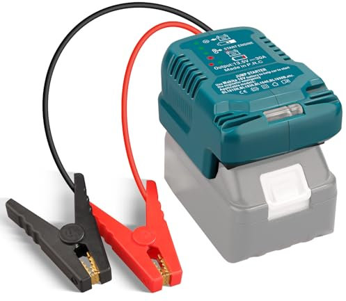 Jumper Adapter Kit für Makita 18V Batterie, 11AWG Kabel, Jump Starting Adapter Auto Booster Kabel für Jump Starting Auto mit Werkzeugbatterie (Batterie Nicht enthalten), Verwenden Sie unter 3.5 Liter