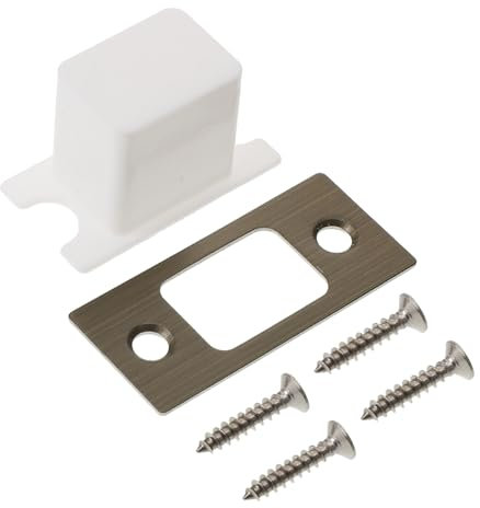 WHAMVOX Door Strike Plate Deadbolt Cover Front Door Reinforcement Lock Guide Plates Metal Material Vintage Finish