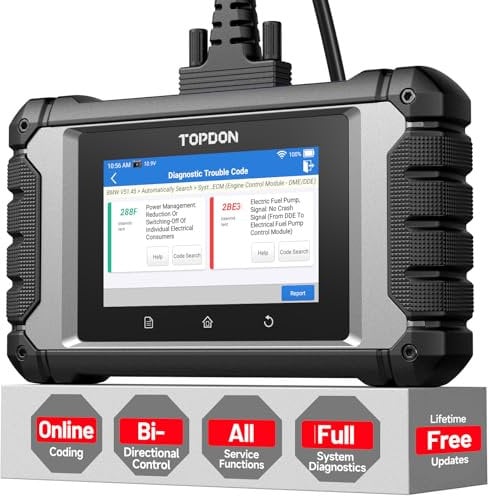 TOPDON ArtiDiag EU-A Full-system Diagnostic Tool for Mercedes-Benz, BMW, V.A.G Vehicles, ECU Online Coding, Bi-Directional Control, All Service Functions, Lifetime Free Update