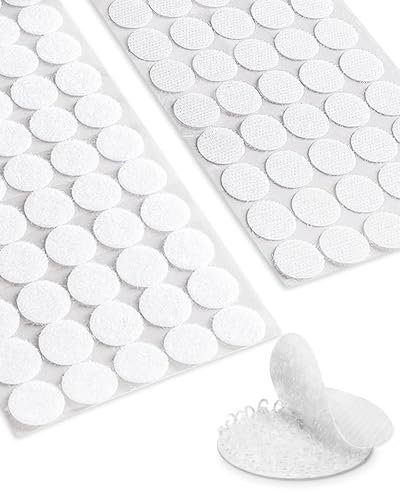 KGDUYC 512 Piezas Puntos Adhesivo Doble Cara Redondo, Puntos Adhesivos Redondos 10mm/20 mm, Cinta de Puntos Autoadhesiva de Gancho y Bucle, para Materiales de Enseñanza Escolar y Uso Doméstico