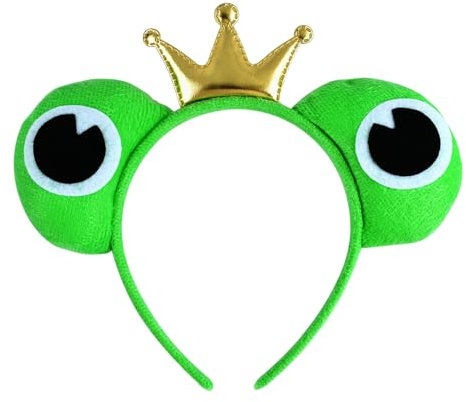WEITAPYT Frosch Haarreif, Frosch Stirnband, Froschaugen Haarreif, Frog Headband, Haarreifs Froschs Erwachsene, Frosch-Kostümzubehör für Karneval, Maskerade, Feenparty(C)