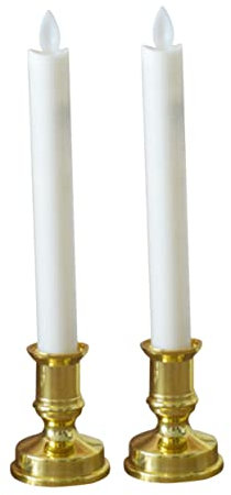 UKCOCO -lampe Elektrisches Kerzenlicht Schaukel-simulation Goldener Sockel Gelber Stab Sicher Ideal Für Zuhause Hotel Kirche