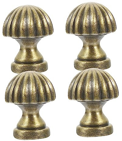 Angoily 4stücke Lampenabschluss Dekorationsknopf Für Tisch Und Stehlampen Retro Pilz-design Lampenschirm Zubehör Vielseitig Einsetzbar Für Verschiedene Lampenstile