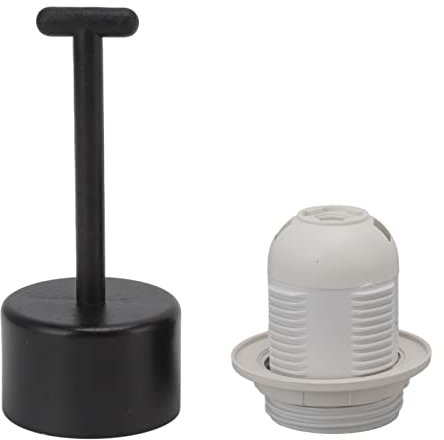 Lot de 10 douilles E27, douille de lampe suspendue avec manchon de lampe, douille de base de lampe E27, insert de noyau en cuivre pour ampoule ou abat-jour (Blanc)