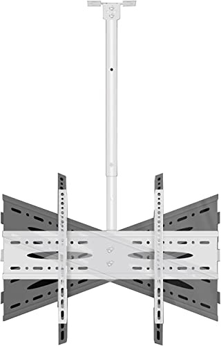 WQPMNYG TV Stand TV Unit, Ceiling TV Mount Bracket, Full Motion 360° Rotation TV Stand For 40-60 Inch LCD Flat Screen TVs, Black And White TV Mount TV Stand