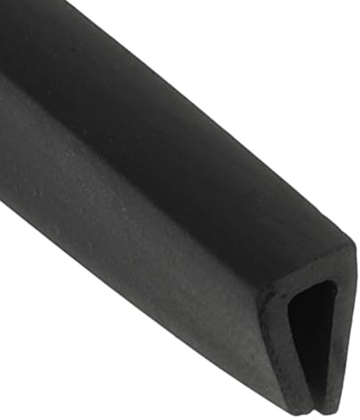 PATIKIL 4mm 4M Profilé En Caoutchouc Avec Bordure Protège-Bord Noir | Flexible En U Pour Les Arêtes Vives Des Portières De Voiture, Pour Trappes Coins De Table En Tôle