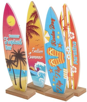 Uonlytech Surfbrett Holzmodell Kompakt Robust Mediterrane Heimdekoration Für Kinderzimmer Und Sommerparty