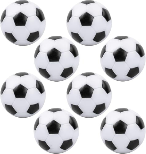 8 Stück Tischkicker Bälle Set – Hochwertige 32mm Kickerbälle aus HIPS, langlebig & farbecht für Tischfußball & Mini Football
