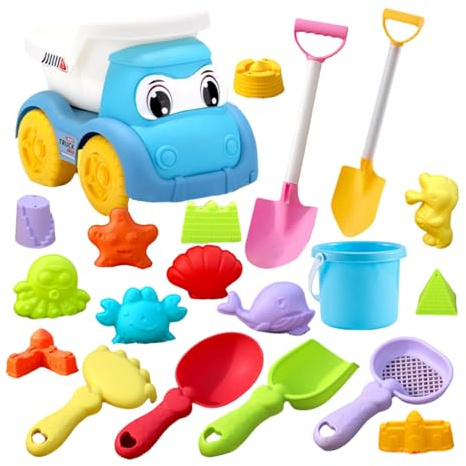 Sand Spielzeug - Schaufel Eimer Werkzeug-Set,Schloss Bausatz | Für Picknick Camping Urlaub Sensorisches Spiel Geburtstag Familie Kinderbetreuung Hinterhof Spielplatz Park Draußen Vorschulalter