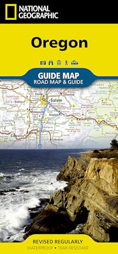 Oregon: What to see and do, top attractions and events (National Geographic Guide Map)
