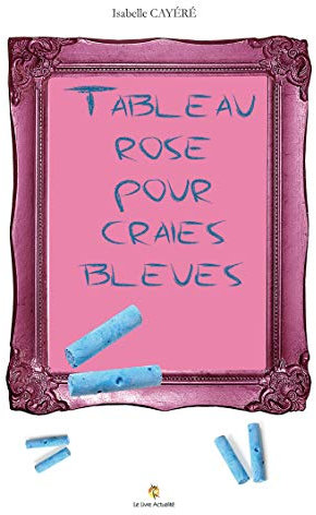 Tableau rose pour craies bleues
