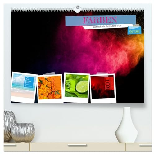 FARBEN Die Macht der heilenden Farben (hochwertiger Premium Wandkalender 2026 DIN A2 quer), Kunstdruck in Hochglanz: FARBEN begleiten uns durch den ... mehr als nur FARBEN! (CALVENDO Gesundheit)