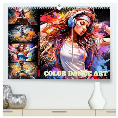 Color Dance Art (hochwertiger Premium Wandkalender 2026 DIN A2 quer), Kunstdruck in Hochglanz: Jeder Monat präsentiert ein neues faszinierendes Bild, das die Fantasie anregt. (CALVENDO Hobbys)
