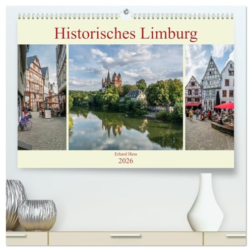 Historisches Limburg (hochwertiger Premium Wandkalender 2026 DIN A2 quer), Kunstdruck in Hochglanz: Momentaufnahmen des historischen Stadtzentrums von Limburg an der Lahn (CALVENDO Orte)