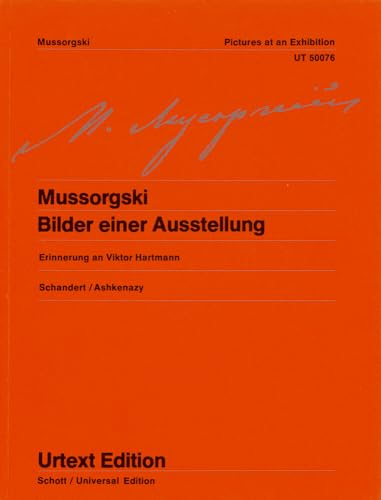 Bilder einer Ausstellung: Erinnerung an Viktor Hartmann. Nach dem Autograf. Mit farbigen Reproduktionen der Bilder von V. A. Hartmann. Klavier. (Wiener Urtext Edition)