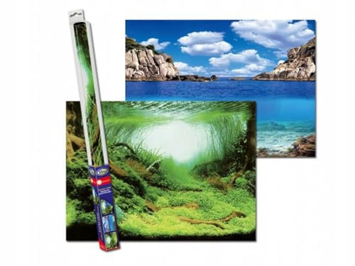 Aqua Nova - Aqua Nova Poster de fond Plante/Océan 60x30 cm