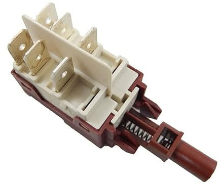 Interruttore Accensione On Off 6 Contatti Lavatrice Candy Hoover