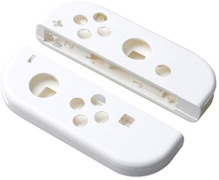 Boîtier de remplacement pour manette Nintendo Switch Joy-Con + boîtier de batterie au milieu blanc