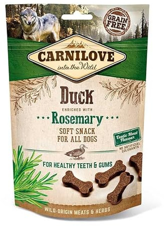 Carnilove Canine Snack Semi Wet Duck Rosemary Box 10 x 200 g 2000 g