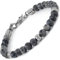 10:10 Edelstahlarmband und 6 mm Labradorit Natursteine, Armband für Damen und Herren. Verstellbares Armband Made in Italy…
