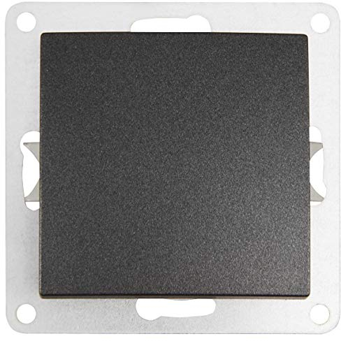 McPower Flair - Interruptor de luz (250 V ~/10 A, UP, conexión de pinza, antracita, mate)
