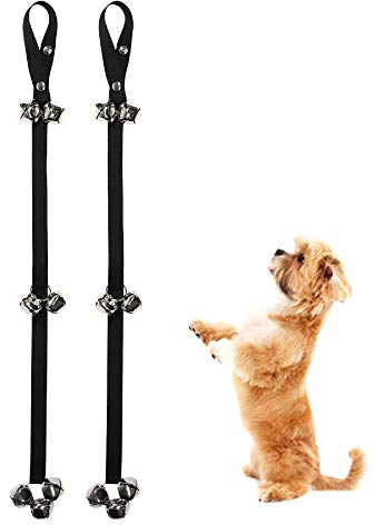ValueHall Hundetraining Glocke 2 Stück Training Türklingeln Interaktion Glocke Verstellbare Hunde-Türklingel Haustier Trainingsglocke für Töpfchen Training V11A04