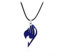 Fairy Tail Halskette mit Anhänger, Logo Guilde Natsu Dragnir – Blau
