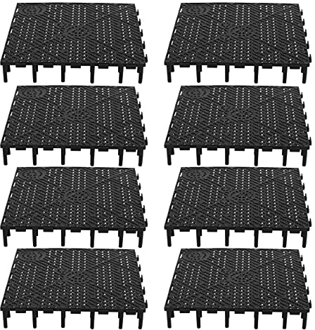 balacoo Filterplatte für Aquarium, Sand, Aquarium, Sand, Kies, Filterplatte, PVC, Spleißen, Aquariumzubehör, Schwarz / Schwarz
