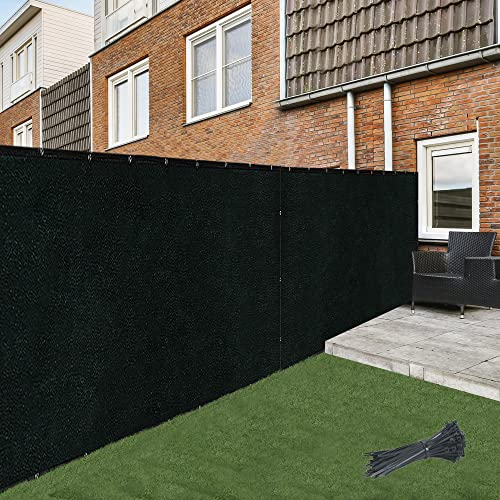 ASTEROUTDOOR Sichtschutz für Balkon und Zaun, 170 g/m², mit 90% Beschattung, Schwarz