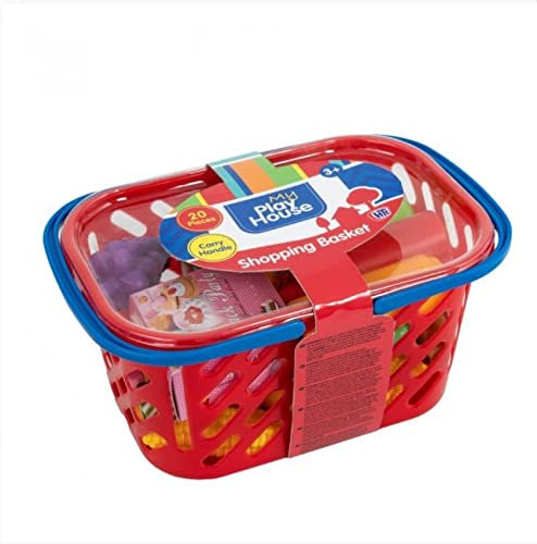 My Play House- Shopping Basket With Handle. Pretend Food & Role Playing Kitchen