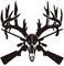 Hirsch Autoaufkleber, Asudaro 3 Stück PVC Auto Aufkleber Dekor Zubehör KFZ Car Auto Aufkleber Sticker Heckscheibenaufkleber Karosserietür Seite Auto Grafik Vinyl Aufkleber,19x18cm,Schwarz