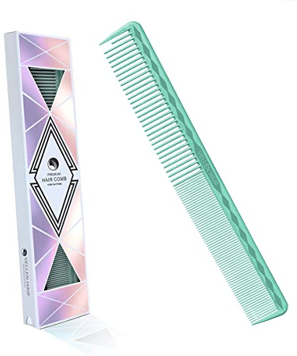 Vellen Hair Ultimativer Schneidkamm für Männer und Frauen, unzerbrechliches PEI-Material 220 °C, hitzebeständig, Friseur-Stylingkämme - 17,8 cm - Mint - VH202