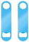 cobee Bierflaschenöffner, 2 Stück Flacher Flaschenöffner Edelstahl Bieröffner Bar Flaschenöffner für Küche Bar Restaurant(Blau)