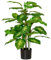 HOMCOM Planta Artificial de 95 cm con 42 Hojas Realistas en Maceta de Cemento Planta Imitación Hoja Perenne Decoración para Interior y Exterior Salón Oficina