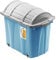 PAFEN Piraten Spielzeugkiste 62l mit Rollen - Schatzkiste 58 x 51 x 37,5cm - Spielzeugbehälter mit Deckel Aufbewahrungsbox für Kinder Ordnungsbox, Blue