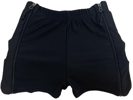 Perfk Kinderhüften-Schutzpolster-Shorts - Weicher Schutz für Eiskunstlauf, Jugendliche, Kinder, L