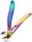 FERYES Angled Head Long Handled Toenail Clipper for Seniors - Large Wide Jaw Nail Clipper with Catcher for Thick Nails - Easier Trimming, Ergonomic Design (Rainbow