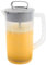 1 Pack Mixing Pitcher for Drinks 2 Quart/ 64oz Plastic Water Pitcher with Lid，Easy-Mix Juice Container，Angled Plastic Blades and Adjustable Mixer Plunger for Juice, Tea, Beverage Container