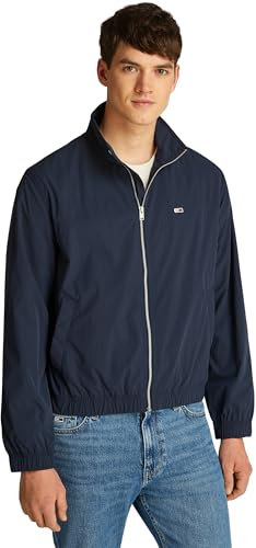 Tommy Jeans TJM Essential Jacket EXT DM0DM20655 Veste Coupe-Vent, Blue (Dark Night Navy), L Homme