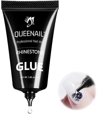 Nail Rhinestone Glue Gel, 30g for Gemstones, Professional UV Adhesive for Nails, Long Lasting, for Beginners and Professional Salons