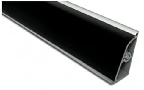 Generico Alzatina per Piani da Cucina in pvc, spalletta per top con la seguente misura= 2 metri lineari compresa di 1 Tappo SX, 1 Tappo DX, 1 Angolo SX, 1 Angolo DX. (vari colori) (1, Nera)