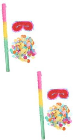 TOYANDONA 2sätze Zubehör Mit Buntem Stick Papierbrille Und Konfetti Für Kindergeburtstag Partydekoration Und Spielzeug Für Unvergessliche Feiern